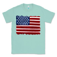 Seafoam american flag Classic Tee - Artiststas