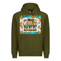 Army Green queen bee Premium Hoodie - LillyAllenDesigns