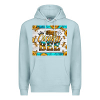 Blue Mist queen bee Premium Hoodie - LillyAllenDesigns