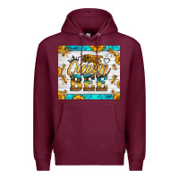 Burgundy queen bee Premium Hoodie - LillyAllenDesigns