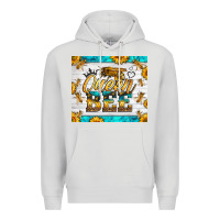 Dove Grey queen bee Premium Hoodie - LillyAllenDesigns