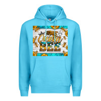 Ocean Blue queen bee Premium Hoodie - LillyAllenDesigns
