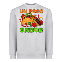 Heather Grey un poco sabor with taco and pepper Heavyweight Sweatshirt - AdoDesignShop