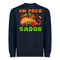 Navy un poco sabor with taco and pepper Heavyweight Sweatshirt - AdoDesignShop