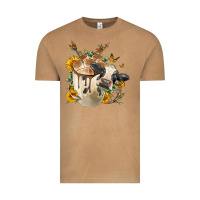 Vintage Camel Black And White Cow Coffee cup Vintage Tee - FaDigitalArtStudio