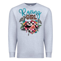 Heather Grey racing girl Premium Sweatshirt - JahusDesignShop