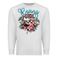 Oatmeal Heather racing girl Premium Sweatshirt - JahusDesignShop