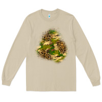 Mushroom camouflage and leopard patch  3 Long Sleeve Tee - BundleAndBundleShop