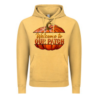 Vintage Mustard welcome to our patch Vintage Hoodie - BundleAndBundleShop