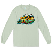 Matcha Kentucky map sunflower cactus serape Long Sleeve Tee - RanaPortraitStore