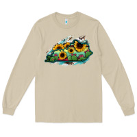Kentucky Map Sunflower Cactus Serape Long Sleeve Tee | Teevron
