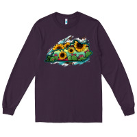Plum Kentucky map sunflower cactus serape Long Sleeve Tee - RanaPortraitStore