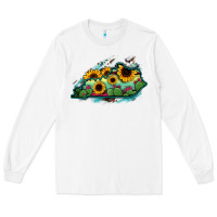 White Kentucky map sunflower cactus serape Long Sleeve Tee - RanaPortraitStore