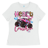 White heart crusher olivia Ladies Tee - OliviaCreatesArt