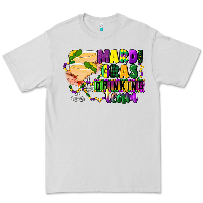 Mardi Gras Drinking Team Margaritas Premium Tee by CowGirlArtShop | Teevron