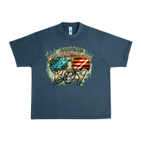 Midnight Navy All American boy 4th of july Urban Heavy Tee - FaDigitalArtStudio