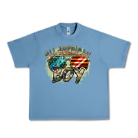 Pebble Blue All American boy 4th of july Urban Heavy Tee - FaDigitalArtStudio