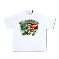 White All American boy 4th of july Urban Heavy Tee - FaDigitalArtStudio