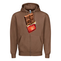 Chestnut chocolate Zipper Hoodie - AdoDesignShop