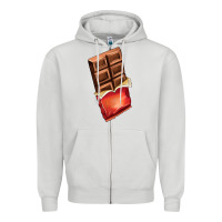 Dove Grey chocolate Zipper Hoodie - AdoDesignShop