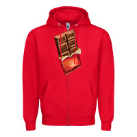 Red chocolate Zipper Hoodie - AdoDesignShop