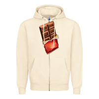 Sandshell chocolate Zipper Hoodie - AdoDesignShop