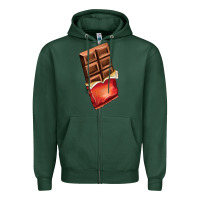 Sports Green chocolate Zipper Hoodie - AdoDesignShop