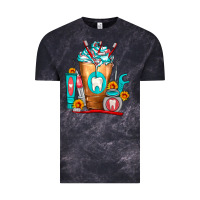 Cloud Black Dentist Cold Drink Frappe Vintage Tee - FaDigitalArtStudio