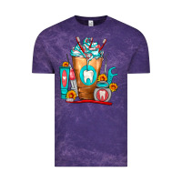 Cloud Purple Dentist Cold Drink Frappe Vintage Tee - FaDigitalArtStudio