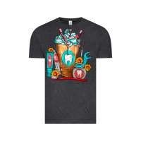 Vintage Black Dentist Cold Drink Frappe Vintage Tee - FaDigitalArtStudio