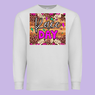 Race Day Premium Sweatshirt Designed By Jahusdesignshop