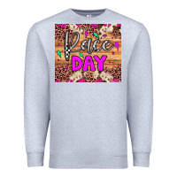 Heather Grey race day Premium Sweatshirt - JahusDesignShop
