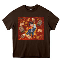 Chocolate Brown wizard boy with magic items Heavy Core Tee - TumblerDesignByShophia