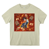 Mossy wizard boy with magic items Heavy Core Tee - TumblerDesignByShophia