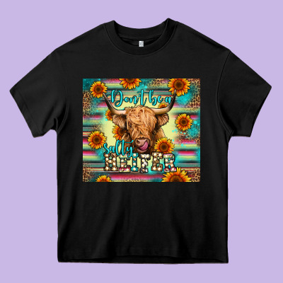 Don't Be A Salty Heifer Heavy Core Tee Designed By Jasminsmagicworld