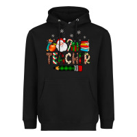 Black teacher Christmas Heavyweight Hoodie - JahusDesignShop
