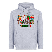 Heather Grey teacher Christmas Heavyweight Hoodie - JahusDesignShop