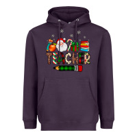 Plum teacher Christmas Heavyweight Hoodie - JahusDesignShop