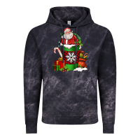 Cloud Black Christmas Santa Claus Coffee Cup Vintage Hoodie - FaDigitalArtStudio