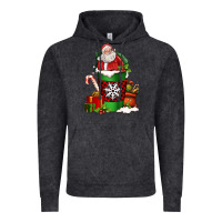 Vintage Black Christmas Santa Claus Coffee Cup Vintage Hoodie - FaDigitalArtStudio