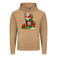 Christmas Santa Claus Coffee Cup Vintage Hoodie | Teevron