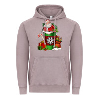 Vintage Zinc Christmas Santa Claus Coffee Cup Vintage Hoodie - FaDigitalArtStudio