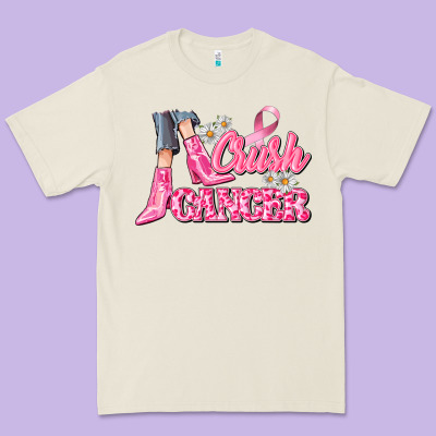 Crush Cancer Premium Tee Designed By Cowgirlartshop