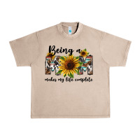 French Oak Being a mom makes my life complete Mother's Day Urban Heavy Tee - FaDigitalArtStudio