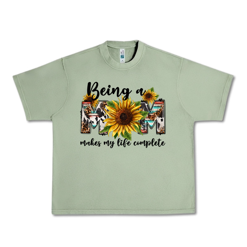 Being A Mom Makes My Life Complete Mother's Day Urban Heavy Tee by FaDigitalArtStudio | Teevron