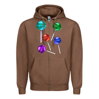 Chestnut lollipops Zipper Hoodie - AdoDesignShop