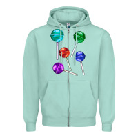 Seafoam lollipops Zipper Hoodie - AdoDesignShop