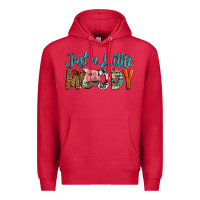 Cardinal Western Just A Little Moody Cow Premium Hoodie - LillyAllenDesigns