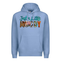 Colony Blue Western Just A Little Moody Cow Premium Hoodie - LillyAllenDesigns