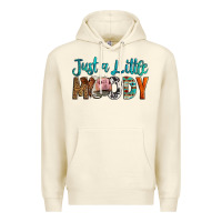 Sandshell Western Just A Little Moody Cow Premium Hoodie - LillyAllenDesigns